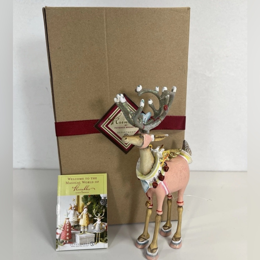 Patience Brewster Dash Away Cupid‎ Reindeer Christmas Figurine MacKenzie Childs